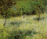Pierre Auguste Renoir Canvas Paintings - Spring at Catou